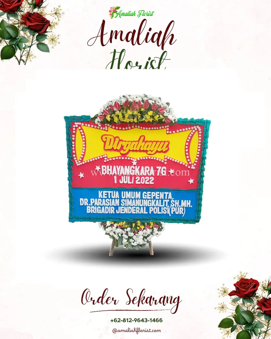 Papan Bunga HUT Ulang Tahun Gunungronggo
